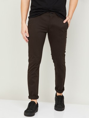 Fame Forever by Lifestyle Regular Fit Men Brown Trousers