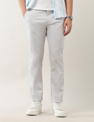 Arrow Sport Regular Fit Men Grey Trousers