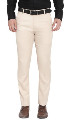 nightscape Regular Fit Men Beige Trousers