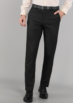 VAN HEUSEN Slim Fit Men Brown Trousers