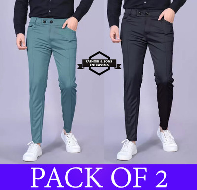 Achalnath Enterprises Regular Fit Men Green Trousers