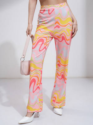 Tokyo Talkies Regular Fit Women Multicolor Trousers