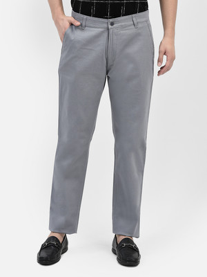 CRIMSOUNE CLUB Slim Fit Men Light Green Trousers