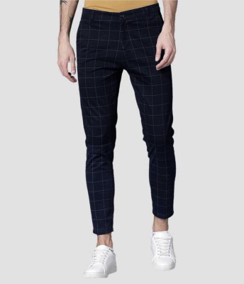 FUBAR Slim Fit Men Black Trousers