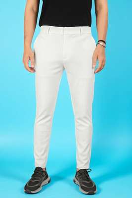 Rudra Enterprise Regular Fit Men White Trousers