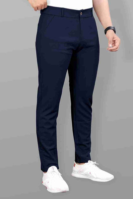 kloveri Regular Fit Men Blue Trousers