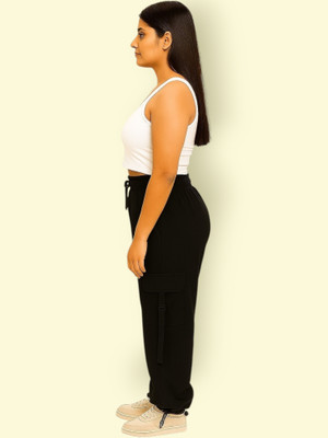 Empracee Comfort Fit Women Black Trousers