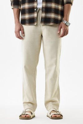 Snitch Regular Fit Men Beige Trousers