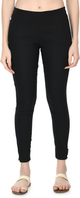 City Fashion Regular Fit Women Black Trousers