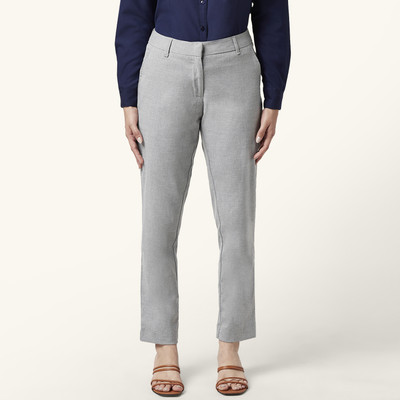 Annabelle by Pantaloons Regular Fit Women Grey Trousers