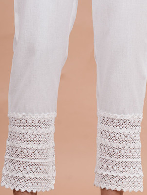 Mirayya Regular Fit Women White Trousers