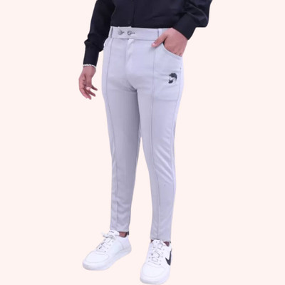 A.S Enterprises Regular Fit Men Grey Trousers