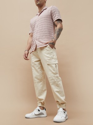 Forca by Lifestyle Relaxed Men Beige Trousers