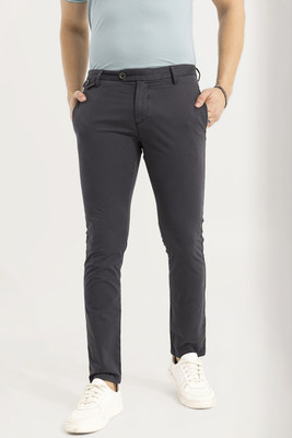 Snitch Regular Fit Men Grey Trousers