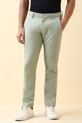 Allen Solly Slim Fit Men Green Trousers