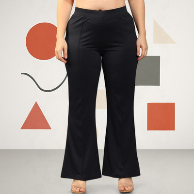 Anitafashion Loose Fit Women Black Trousers