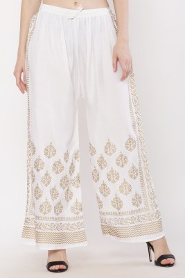 Mufasa Relaxed Women White Trousers