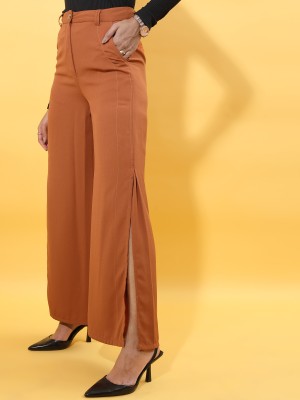 Tokyo Talkies Regular Fit Women Brown Trousers