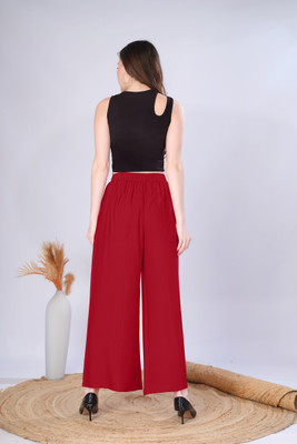 Vivika Flared Women Blue Trousers