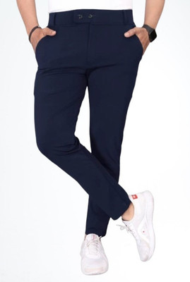 Advikfashion Slim Fit Men Blue Trousers