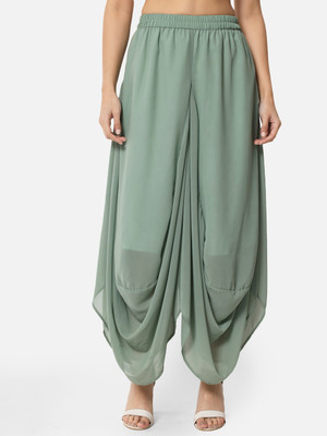 OTIRA Flared Women Green Trousers