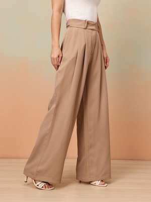 Mast & Harbour Women Brown Trousers