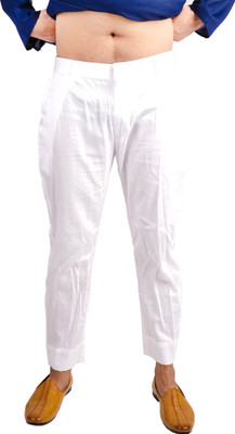 DRESSED UP DIVAS Regular Fit Men White Trousers