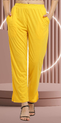 CANIDAE Regular Fit Women Yellow Trousers