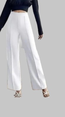 mahi creation Flared Women White Trousers