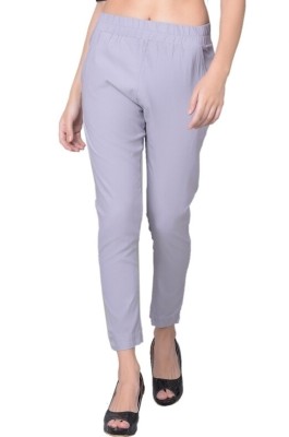 Comfort Lady Regular Fit Women Grey Trousers