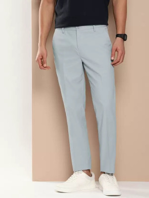 SYLZON Regular Fit Men Grey Trousers