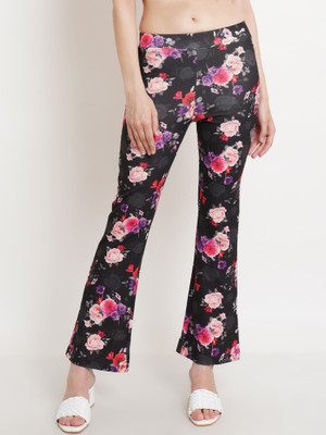 POPWINGS Regular Fit Women Black Trousers