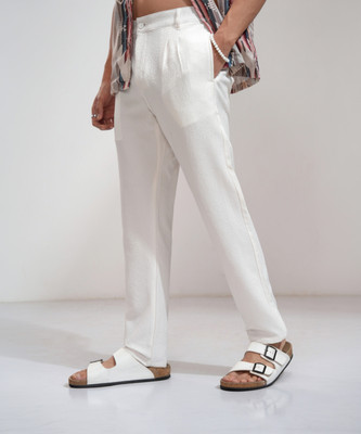 HIGHLANDER Regular Fit Men White Trousers