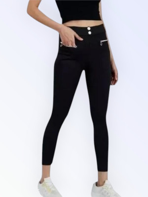 Classy creations Comfort Fit Women Black Trousers