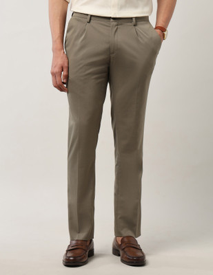 ARROW Regular Fit Men Khaki Trousers