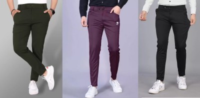 kkgarment Solid Men Black, Purple, Blue Track Pants