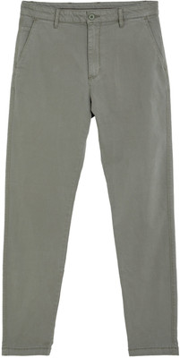 MARKS & SPENCER Slim Fit Men Green Trousers
