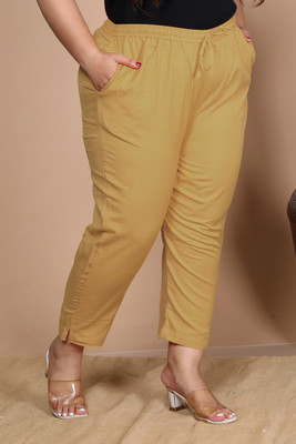 AAVONI Regular Fit Women Black Trousers