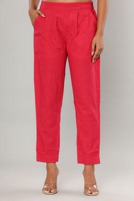 Vivan Enterprises Regular Fit Women Pink Trousers