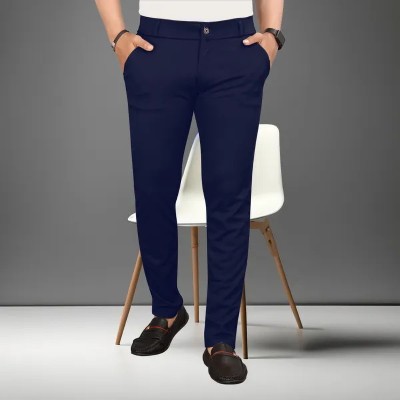 Awex Regular Fit Men Blue Trousers