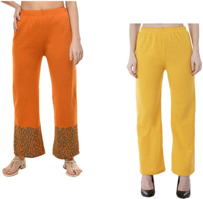 IndiWeaves Flared Women Multicolor Trousers