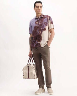RARE RABBIT Regular Fit Men Beige Trousers
