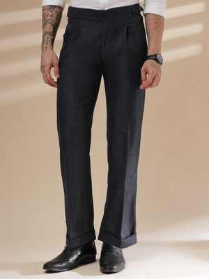 italianvega Regular Fit Men Dark Blue Trousers