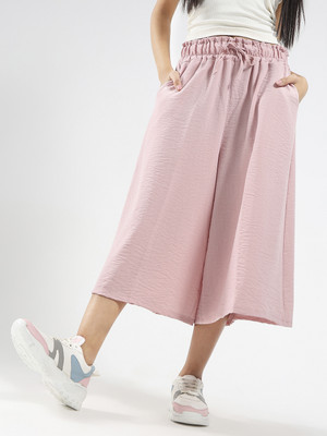 Sera Flared Women Pink Trousers