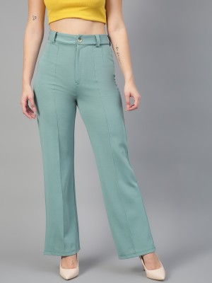 KOTTY Regular Fit Women Green Trousers