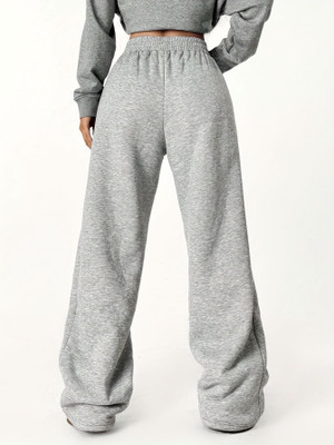 TRUFFLEGUM Loose Fit Women Grey Trousers