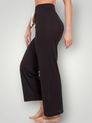 Classy creations Comfort Fit Women Black Trousers