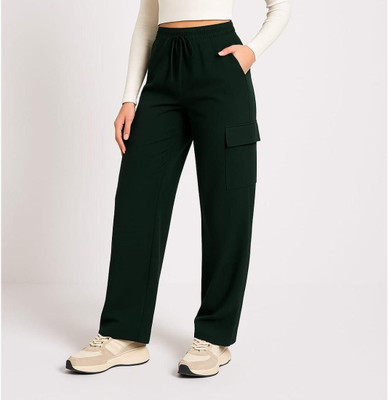 CAVIORA Regular Fit Women Green Trousers