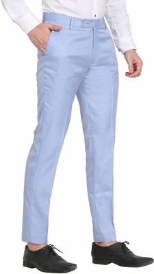 The DS Regular Fit Men Light Blue Trousers
