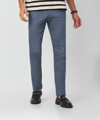 Urbano Fashion Slim Fit Men Grey Trousers